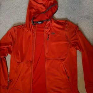 Outdoor Research men’s Orange/Red lightweight hooded Jacket